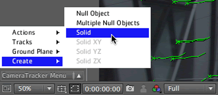 Cameratracker In-viewer menu